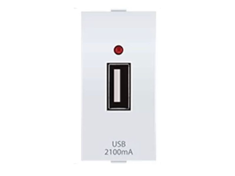 ANCHOR ZIVA USB A CHARGER SINGLE PORT (2.1A,5VDC) 1M (68505)