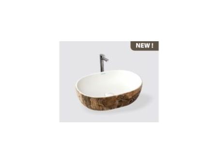 VARMORA ROCK WOOD  WASH BASIN ROCK WOOD 490X 350X 135