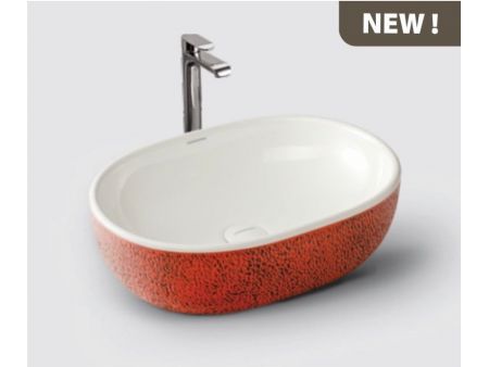 VARMORA RED WASH BASIN 490X 350X 135