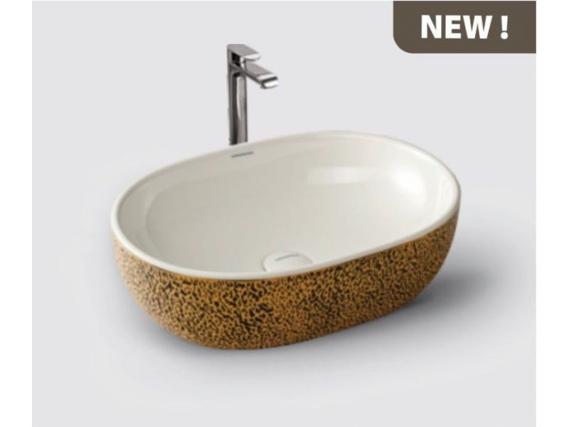 VARMORA YELLOW WASH BASIN 490X 350X 135