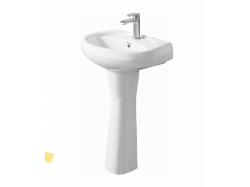 VARMORA GLORIA BASIN WITH FULL PEDESTAL 560X405X 885