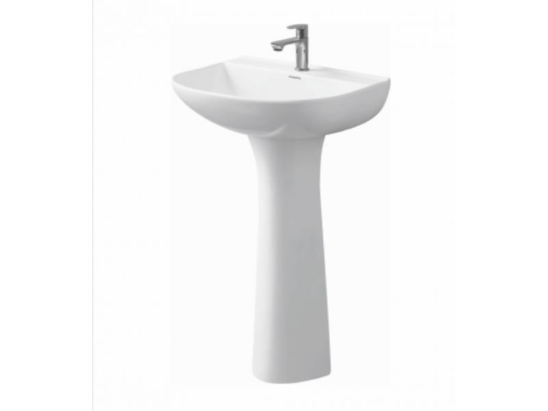 VARMORA CARINA BASIN WITH FULL PEDDESTAL 520X 415X 855 VARMORA CARINA BASIN WITH FULL PEDDESTAL 520X 415X 855
