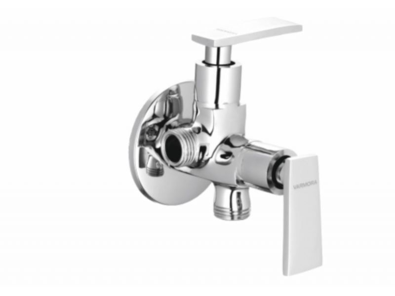 VARMORA FAUCET ANGULAR STOP COCK 2 WAY WITH WALL FLANGE