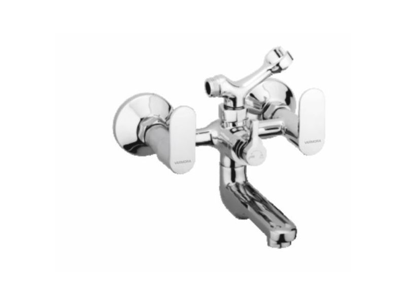 VARMORA FAUCET WALL MIXER WITH TELEPHONIC SHOWER (CRUTCH) CONNECTING LEGS & WALL FLANGE