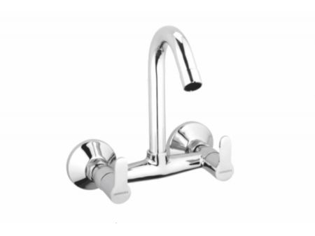 VARMORA FAUCET SINK MIXER WITH SWIVEL SPOUT (WALL MOUNTED) WITH WALL FLANGES