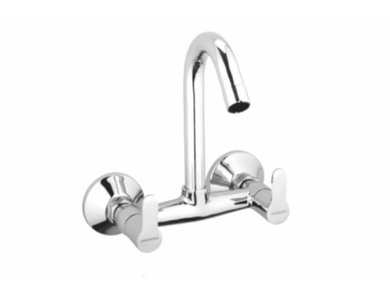 VARMORA FAUCET SINK MIXER WITH SWIVEL SPOUT (WALL MOUNTED) WITH WALL FLANGES VARMORA FAUCET SINK MIXER WITH SWIVEL SPOUT (WALL MOUNTED) WITH WALL FLANGES