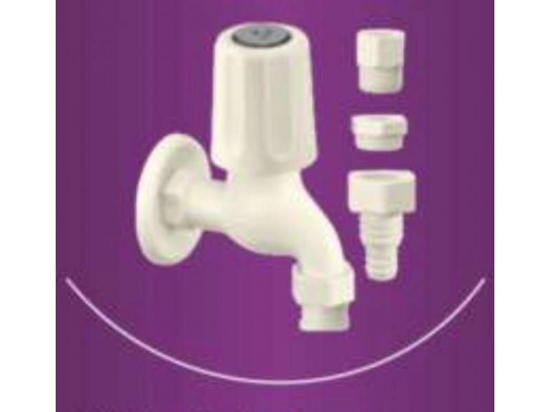 SPARSH PEARL STANDARD WASHING MACHINE FAUCET WITH FLANGE &ADJUSTMENTS